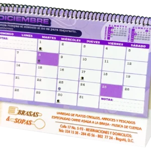 Calendario Escritorio - Ejecutivo 2026