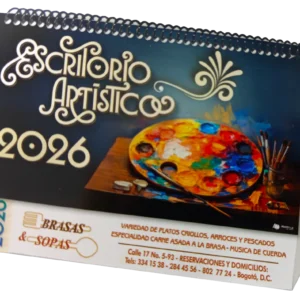 Calendario Escritorio - Artístico 2026