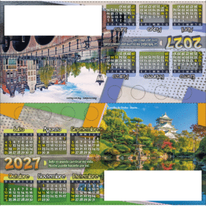 Calendario Escritorio - Triángulo 2027